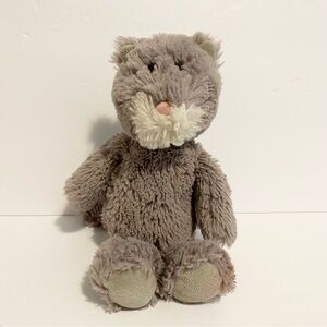 Ty Attic Treasures Kit Plush Kitty Cat Gray 8” Cuddlys Stuffed Animal Toy